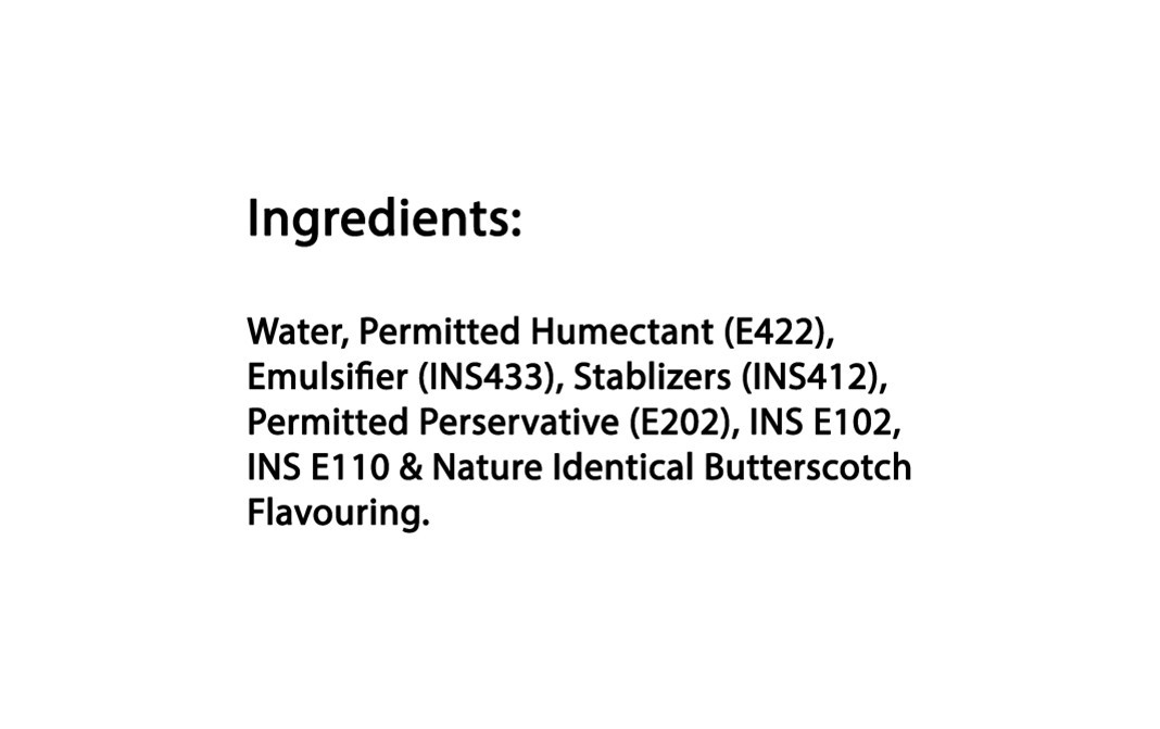Bloom Butterscotch Liquid Flavoured Colours   Plastic Bottle  500 millilitre